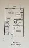 1BR 945 sq. ft. Windsor I Deluxe
